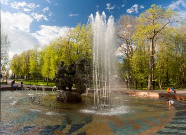 Veliky Novgorod, Rusya Federasyonu - 23 Mayıs: Kremlin duvarları, Rusya Federasyonu -23 Çeşmede 2017 olabilir.