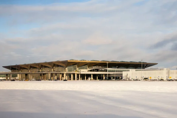 Petersburg Russia Şubat 2017 Pulkovo Havaalanı Terminal Binası Pulkovo Dünyanın — Stok fotoğraf