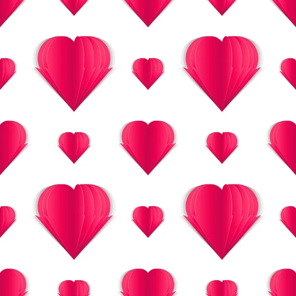 Dikişsiz desen kağıt kalplerin. Sevgililer Günü'fikir tasarımınız için. Tatil hediye için tasarım. Kağıdı illüstrasyon kesin. 14 Şubat. Papercut