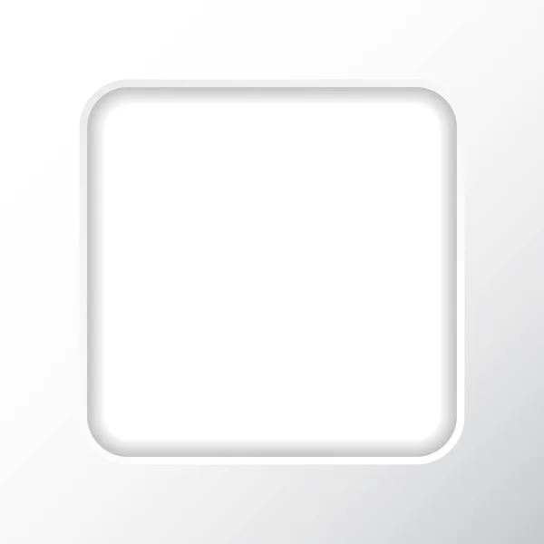 Fotoğraflarınız için bir kare şeklinde beyaz bir arka plan karede. Vektör çizim. Metniniz için Düzen.