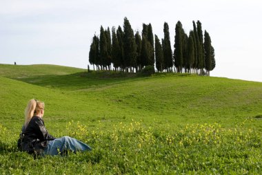 Val d'Orcia alan Toskana, İtalya