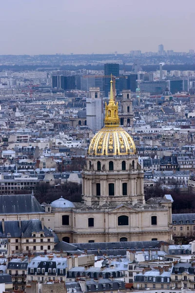 Winter paris landscape in france — Stock Photo, Image