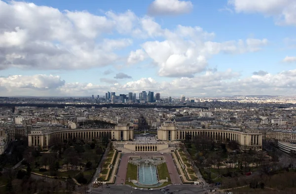 Winter paris landscape in france — Stock Photo, Image