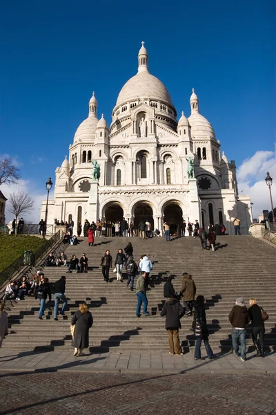 Cathedral of the sacre coeur in paris — Stock Photo, Image