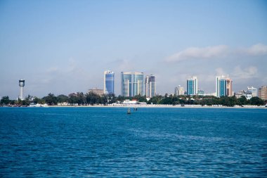 Feribota görünümünden Dar es salaam
