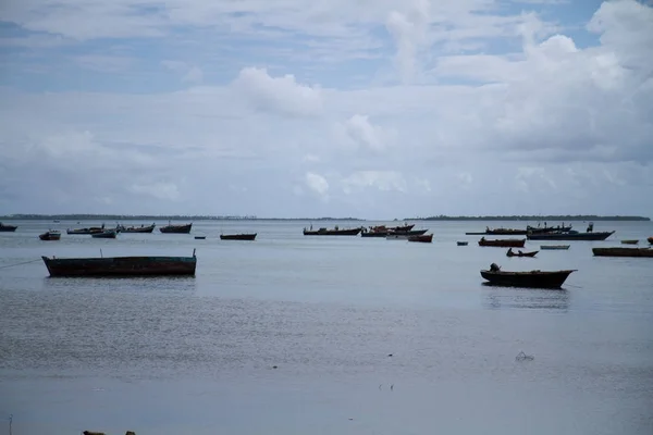 Denize Taş Zanzibar Kasabada Harbo Yakın — Stok fotoğraf