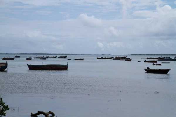 sea near the harbo of stone town in zanzibar