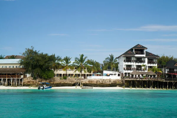 Beautiful Beach Sea Zanzibar Indian Ocean — Stock Photo, Image