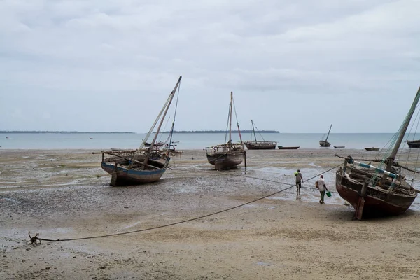 Beautiful Beach Sea Zanzibar Indian Ocean — Stock Photo, Image