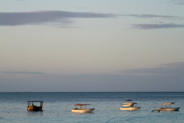 güzel bir plaj ve deniz zanzibar Hint Okyanusu
