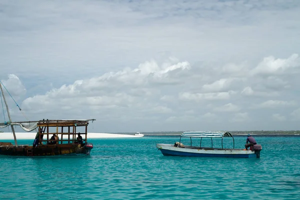 Güzel Bir Plaj Deniz Zanzibar Hint Okyanusu — Stok fotoğraf