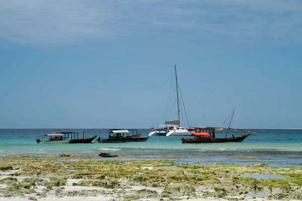 Beautiful Beach Sea Zanzibar Indian Ocean — Stock Photo, Image