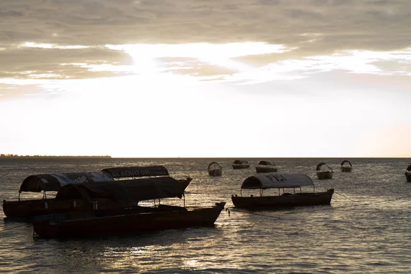 Güzel Bir Plaj Deniz Zanzibar Hint Okyanusu — Stok fotoğraf