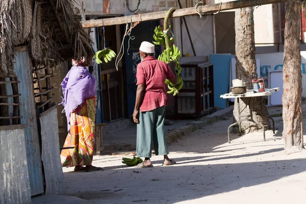 Straat Beelden Van Zanzibar Mensen Plaats — Stockfoto