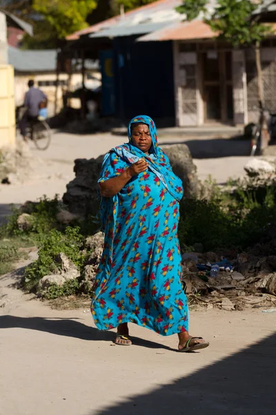 Straat Beelden Van Zanzibar Mensen Plaats — Stockfoto
