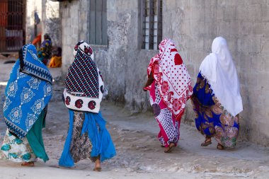 sokak görüntüleri zanzibar insanlar ve yer
