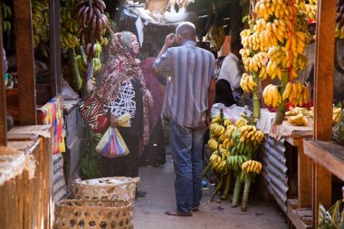 sokak görüntüleri zanzibar insanlar ve yer