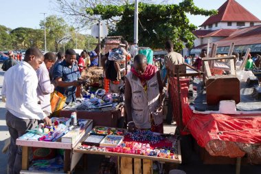 sokak görüntüleri zanzibar insanlar ve yer