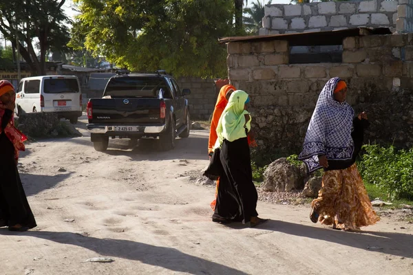 Ulica Obrazy Zanzibar Ludzi Miejsce — Zdjęcie stockowe