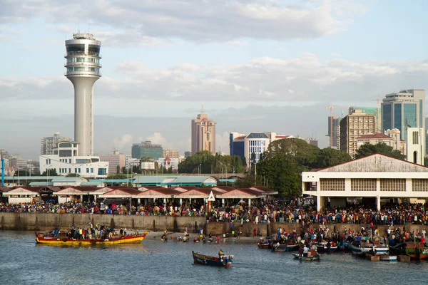 Dar Salaam Vista Desde Ferry Boa —  Fotos de Stock