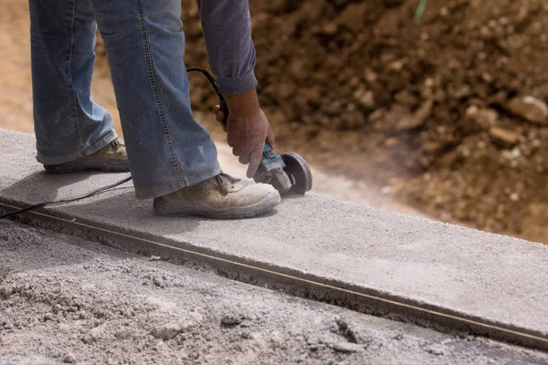 Bricklayers Work Building Site — Stock Photo, Image