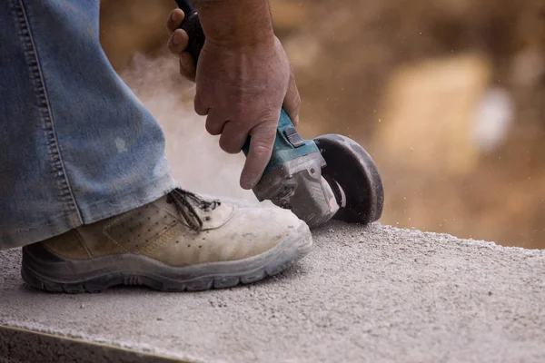 Albañiles Trabajando Una Obra Construcción —  Fotos de Stock