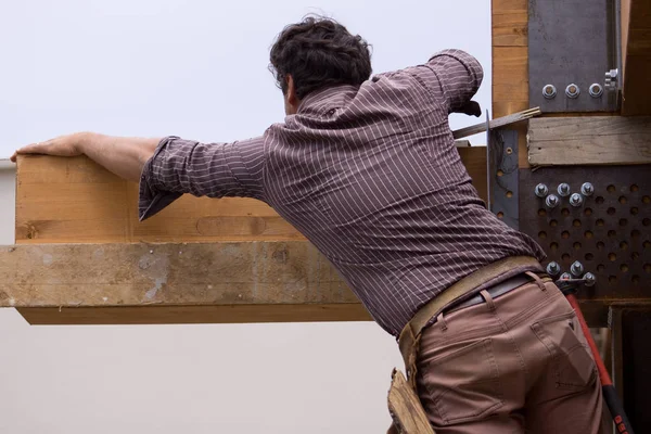 Bricklayers Work Building Site — Stock Photo, Image