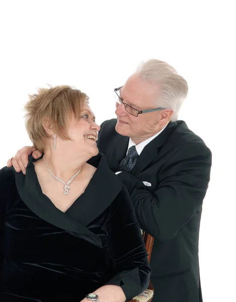 Older couple looking at each. — Stock Photo, Image