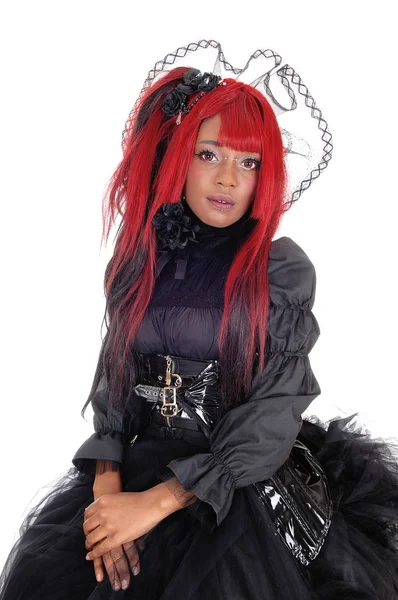 Closeup portrait of woman with red hair. — Stock Photo, Image