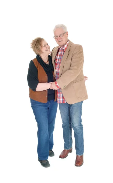 Lovely senior couple standing. — Stock Photo, Image