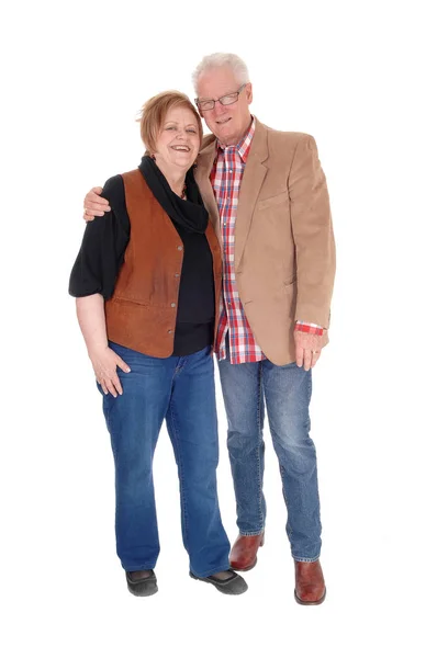 Relaxed senior couple standing. — Stock Photo, Image