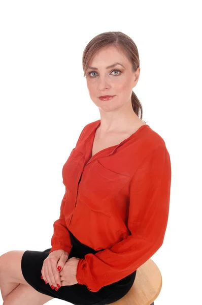Portrait of serious looking young woman — Stock Photo, Image