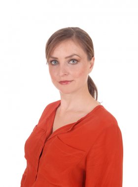 genç bir kadın portresi profili