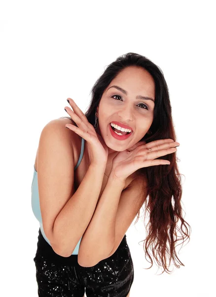 Feliz joven riendo — Foto de Stock