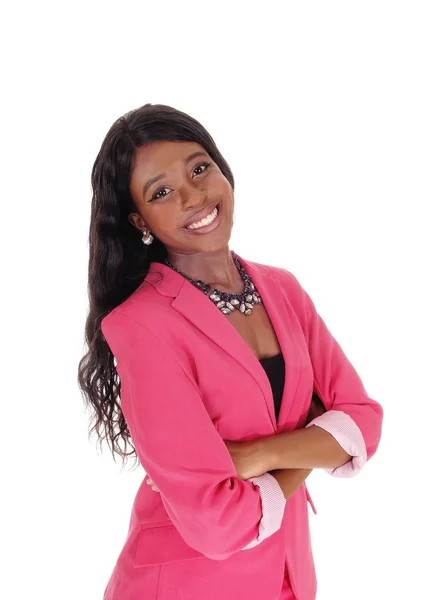 Portrait of smiling African woman — Stock Photo, Image