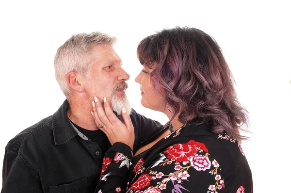 Lovely middle age couple in close-up — Stock Photo, Image