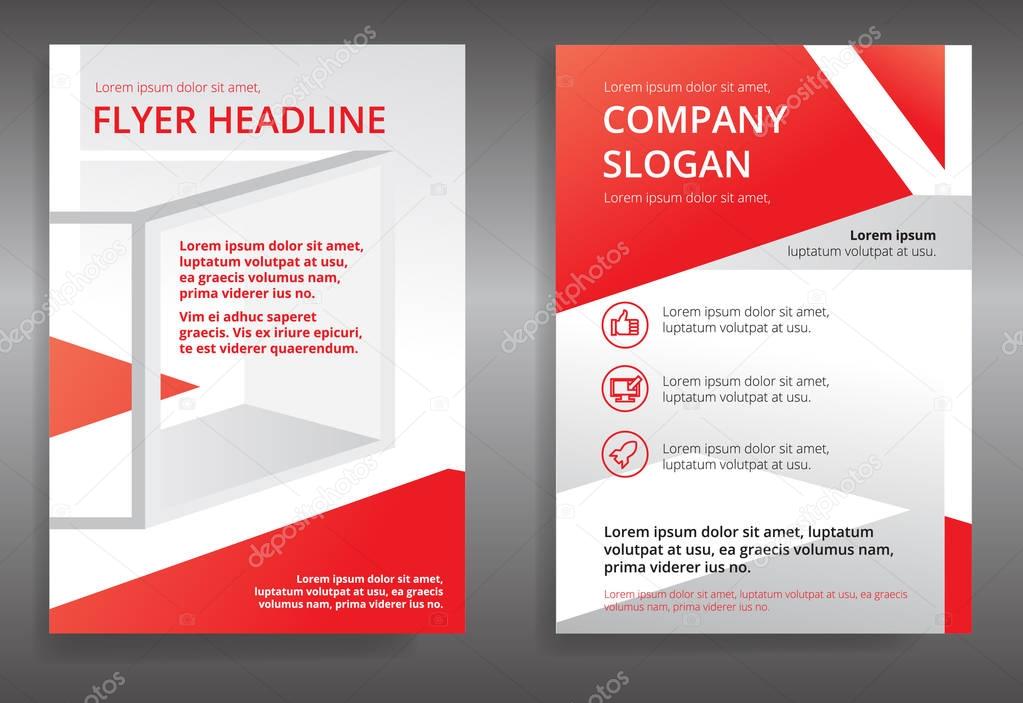 Cover design annual report, vector template brochure, flyer, presentation, leaflet, magazine a4 size.