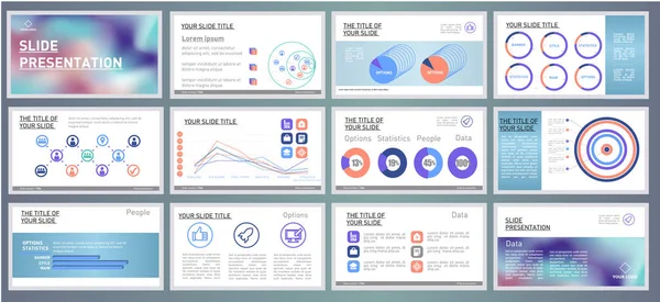 Soyut vektör iş sunu şablonu Slayt arka plan.