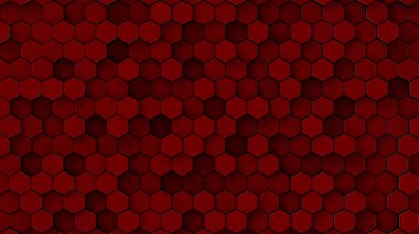 güzel bir renk ile 3D render renkli altıgen kalıbı