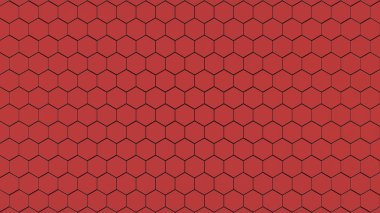 güzel bir renk ile 3D render renkli altıgen kalıbı