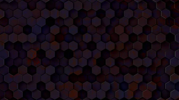 3d renderização padrão hexágono colorido com cor agradável — Fotografia de Stock