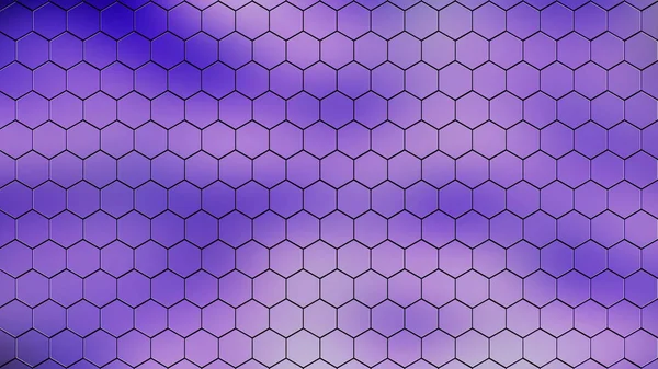 3d rendant motif hexagone coloré avec une belle couleur — Photo