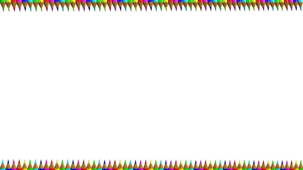 Τρισδιάστατη απεικόνιση του πολύχρωμο στυλό με ωραίο φόντο χρώμα — Φωτογραφία Αρχείου
