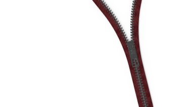 3D render fermuar doku ile izole arka plan üzerinde kapat