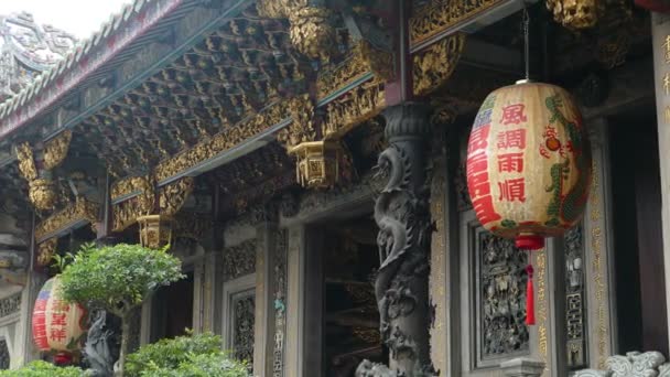 Monga, este nombre Wanhua, el lugar de nacimiento de la ciudad de Taipei, el olde — Vídeo de stock