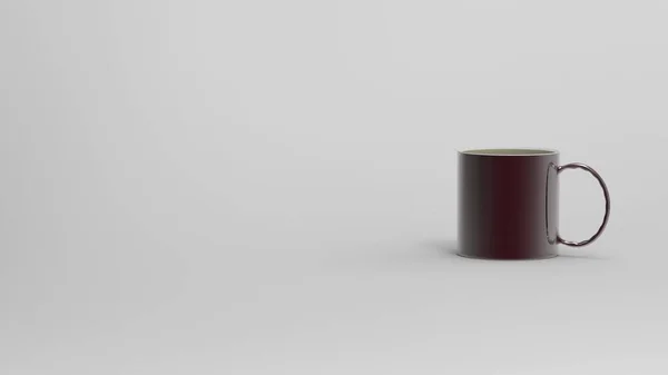 Rendering 3d di bella immagine tazza come con bello sfondo — Foto Stock