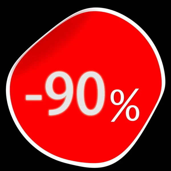 Percentage off, sale and discount price badge sticker, concept s — Stock Photo, Image