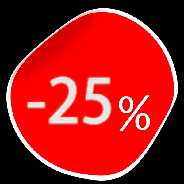 Percentuale di sconto, vendita e sconto adesivo badge prezzo, concetto s — Foto Stock