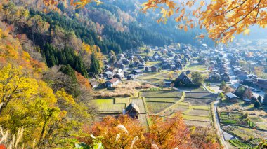 Shirakawa-go ve Gokayama, J Historic köylerin sezon sonbahar
