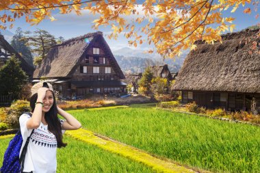 Shirakawa-go ve Gokayama, J Historic köylerin sezon sonbahar